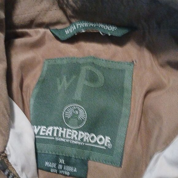 Weatherproof brown Coca Cola lined jacket Sz XL - Picture 4 of 4